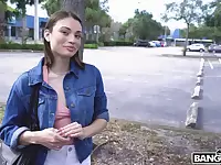 Amateur accepts cash for a round of nasty bang bus porn