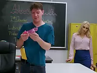 Passionate female teacher finds out this dude is attracted to her