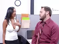 Hardcore interracial fuck in the office with busty Priya Anjali Rai